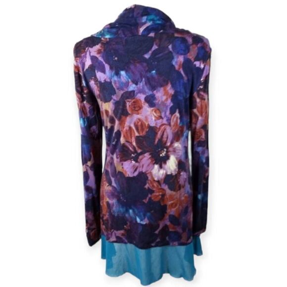 CABLE & GAUGE COWL-NECK TUNIC SZ.M EUC. - Picture 5 of 8